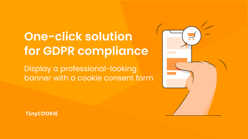 TinyCookie: GDPR Cookie Banner