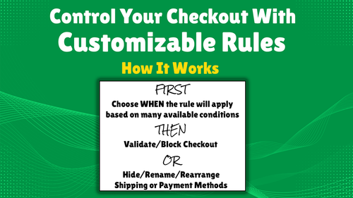 EZ Checkout Controller | Rules