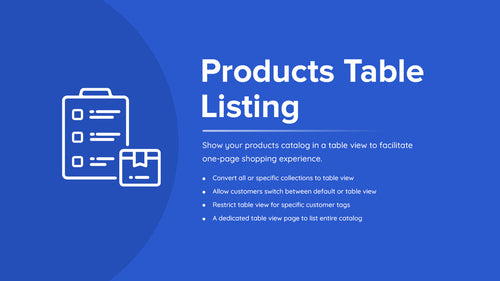 Addify ‑ Products Table List