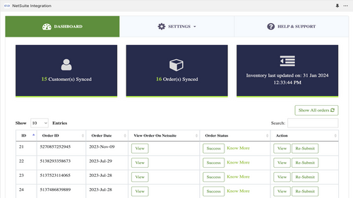 NetSuite Integration