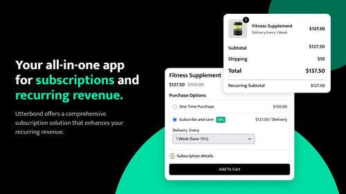 Utterbond Subscriptions App