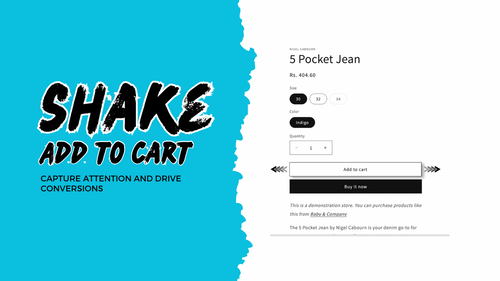 Shake Add to Cart Button ‑ Pop