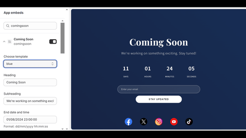 Coming Soon Page Builder