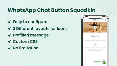 WhatsApp Chat Button Squadkin