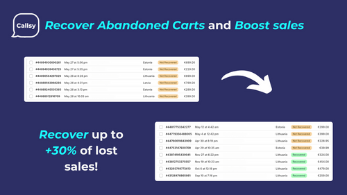 Callsy: Abandoned Checkout AI