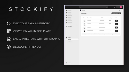 Stockify ‑ SKU Inventory