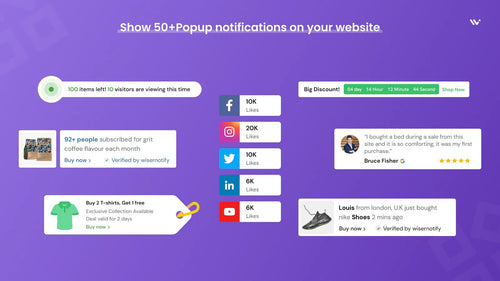 WiserNotify Social Proof Popup