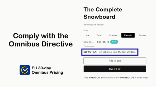 EU 30‑day Omnibus Pricing