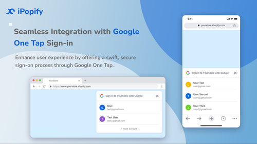 iPopify: Instant Google Login