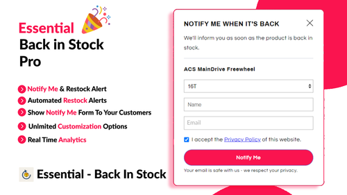 Essential ‑ Back In Stock Pro