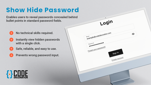 CD: Show Hide Password