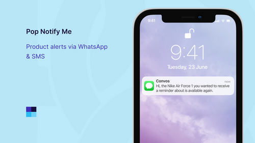 Pop Notify Me: WhatsApp & SMS