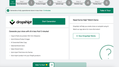 Dropshipt AI Store Generator