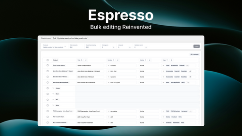 Espresso Bulk Editor