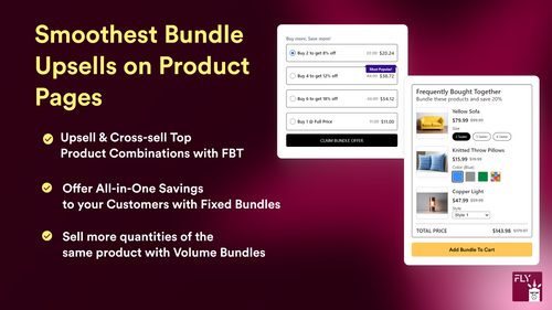 Fly: Bundles, Upsells & FBT