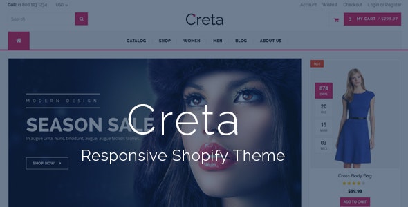 Creta - MultiPurpose Shopify Theme &amp; Template