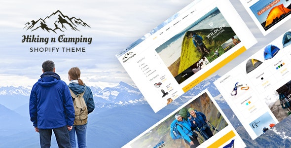 Hiking &amp; Camping Shopify Store Theme