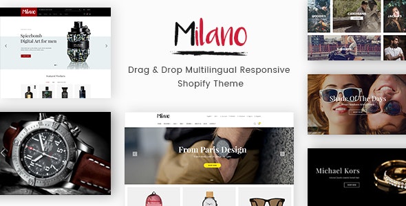 Milano - Tema de Shopify adaptable, multilingüe y de arrastrar y soltar