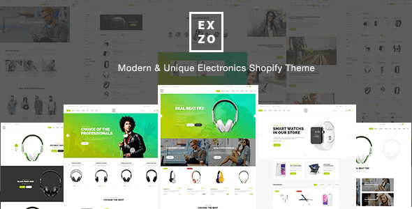 Tema de Shopify para comercio electrónico de electrónica moderna - Exzo