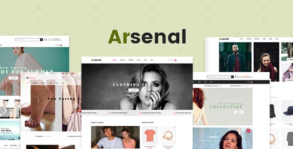 Arsenal - Tema adaptable de Shopify