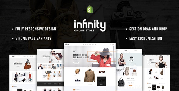 Infinity - Multipurpose Responsive Shopify Theme with Section Drag &amp; Drop