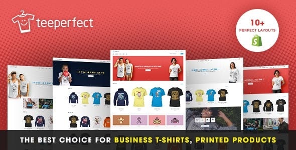 TeePerfect: la mejor opción para camisetas de negocios, productos impresos, dropshipping... Tema de Shopify
