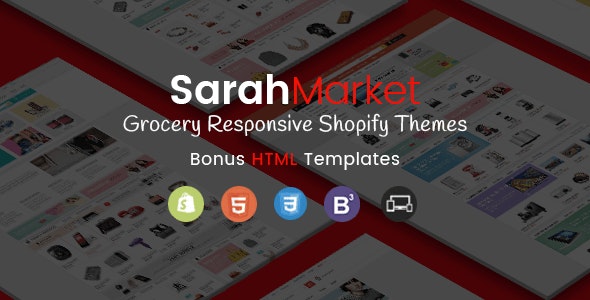 SarahMarket – Tema de Shopify adaptable y seccionado para supermercado