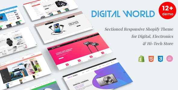 Digital World - Sectioned Responsive Shopify Theme for Electronics &amp; Hi-Tech Store