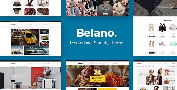 Belano - Sectioned Drag &amp; Drop Fashion Shopify Theme