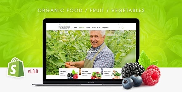 Fresh Food – Organic Food/Fruit/Vegetables eCommerce Shopify Theme