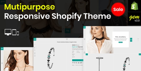 Gem – Multipurpose Responsive Shopify Theme