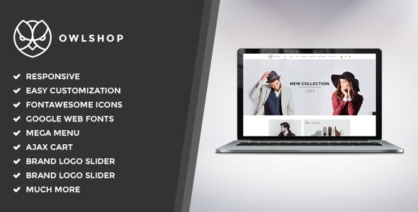 Owlshop - Tema minimalista de Shopify para comercio electrónico
