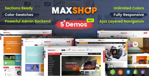 MaxShop - Advanced Multipurpose Shopify Sections Theme