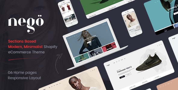 Nego - Minimalist Responsive Clothing, Kids, Bags, Cosmetics, Furniture, Fashion Shopify Theme