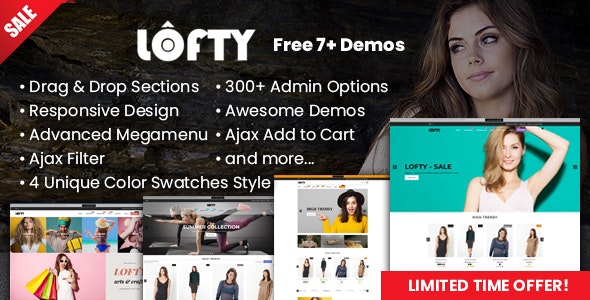 Lofty - Tema de secciones de Shopify limpio y minimalista