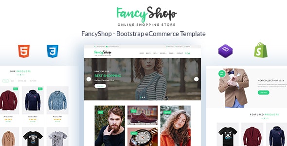 Fancyshop - Responsive &amp; Multipurpose Bootstrap Sectioned Drag &amp; Drop Shopify Theme