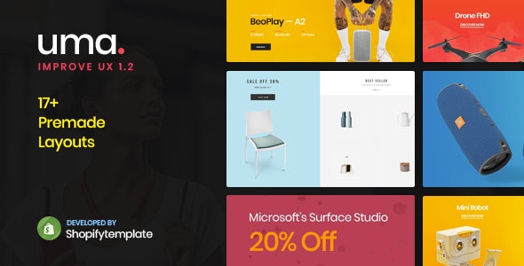 Uma - Minimal Clean Multiple Shopify Theme