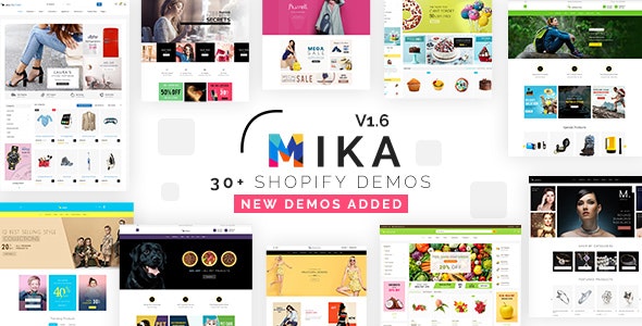Mika - Tema adaptable de Shopify con función de arrastrar y soltar