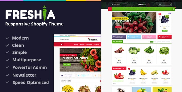 Freshia - Drag &amp; Drop Sectioned Ecommerce Shopify Theme