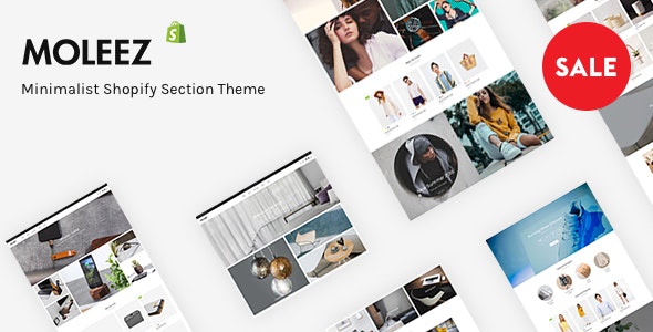 Moleez - Minimalist Shopify Section Theme