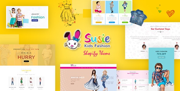 Susie | Babies, Kids Shopify Theme