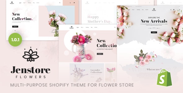 JenStore | Tema multiusos de Shopify para floristería
