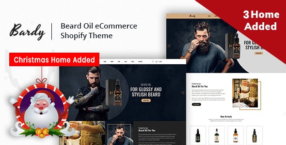 Bardy - Beard Oil Shopify Theme