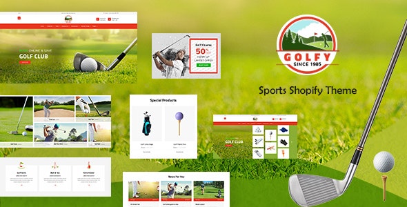 Golf - Sports, Gaming Shopify Theme