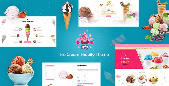 Icy - Ice Cream Store Shopify Theme