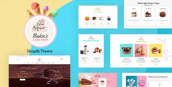 Bakins | Cake Shop, Bakery Shopify Theme