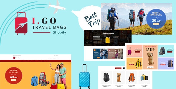 Igo | Backpack, Bags Shopify Theme