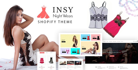 Insy | Lingerie, Night Wear Shopify Theme