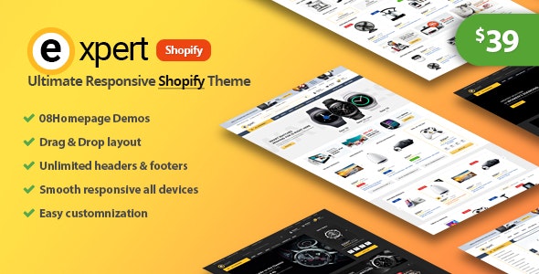 Expert -  Premium Responsive Shopify Theme