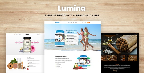 Lumina - Single Product, Product Line Shopify Theme